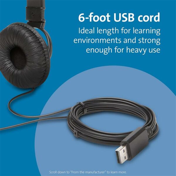 AURICULARES + MICROFONO KENSINGTON K97601WW USB BLACK - Imagen 5