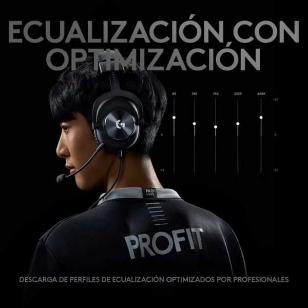 AURICULARES + MICROFONO LOGITECH G PRO X USB BLACK - Imagen 8