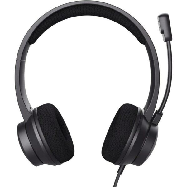 AURICULARES + MICROFONO TRUST AYDA HEADSET PC ENC USB BLACK - Imagen 2