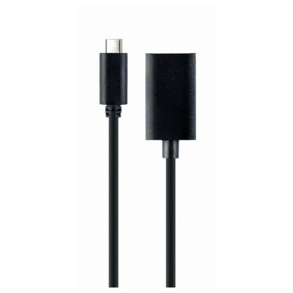 CABLE ADAPTADOR USB-C A DISPLAYPORT 4K 15CM BLACK - Imagen 2