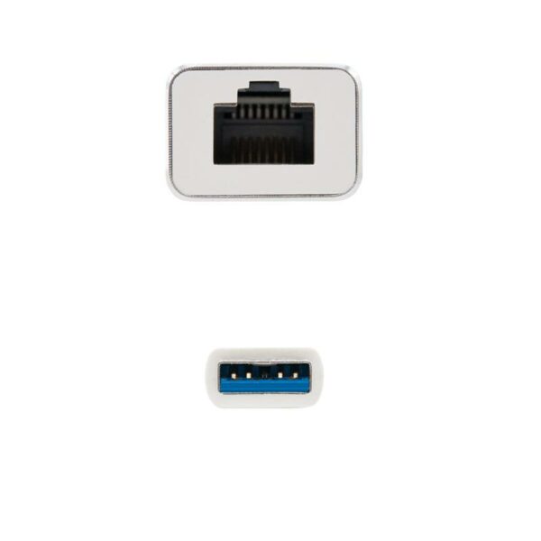 ADAPTADOR NANOCABLE USB 3.0 ETHERNET RJ45 GIGABIT 15CM SILVER - Imagen 3