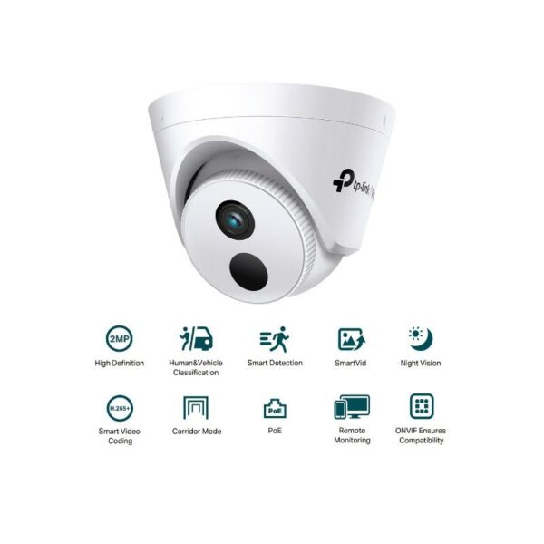 CAMARA IP TP-LINK VIGI TURRET INTERIOR 2MP 2.8MM IR 30M POE - Imagen 3