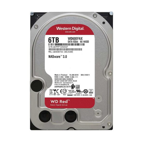 DISCO DURO WESTERN DIGITAL 6TB 3,5 SATA RED - Imagen 2