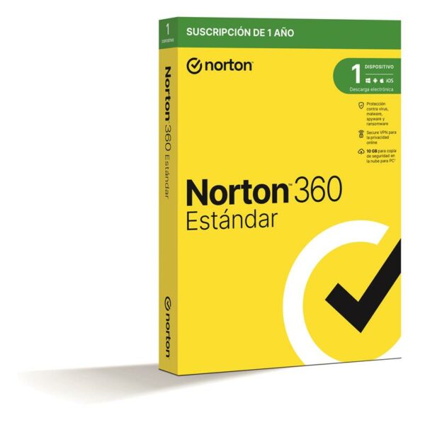 NORTON 360 STANDARD 10GB ES 1 USER 1 DEVICE 1 AÑO L. ELECTRONICA - Imagen 2