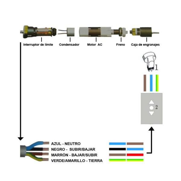 PANTALLA PROYECCION PHOENIX PARED Y TECHO ELECTRICA 169 300X300 - Imagen 3