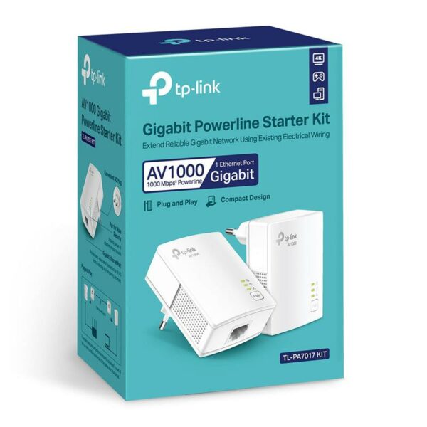 POWERLINE TP-LINK TL-PA7017KIT ETHERNET 2UDS 1GB - Imagen 5