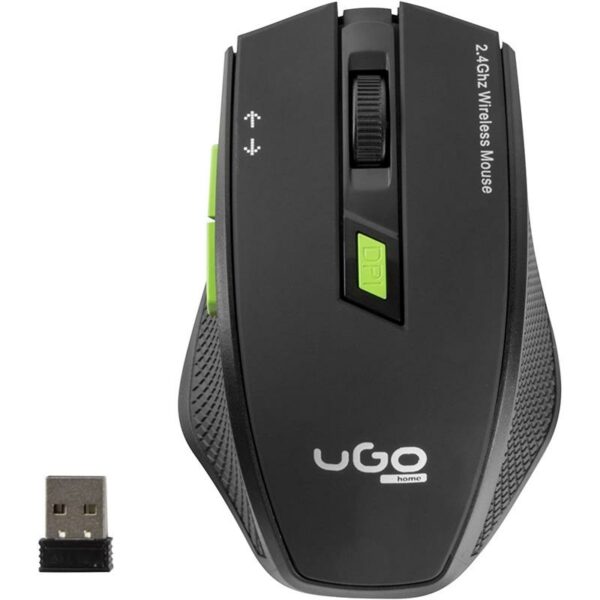 RATON UGO MY-03 1800DPI WIRELESS OPTICO BLACK - Imagen 2