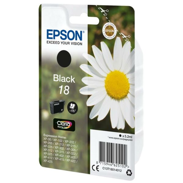 TINTA EPSON C13T18014012 T1801 BLACK 18 - Imagen 2