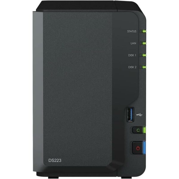 UNIDAD NAS SYNOLOGY 2 HDD/SSD DISKTATION CPU 1.7GHZ 4 NUCLEOS - Imagen 2