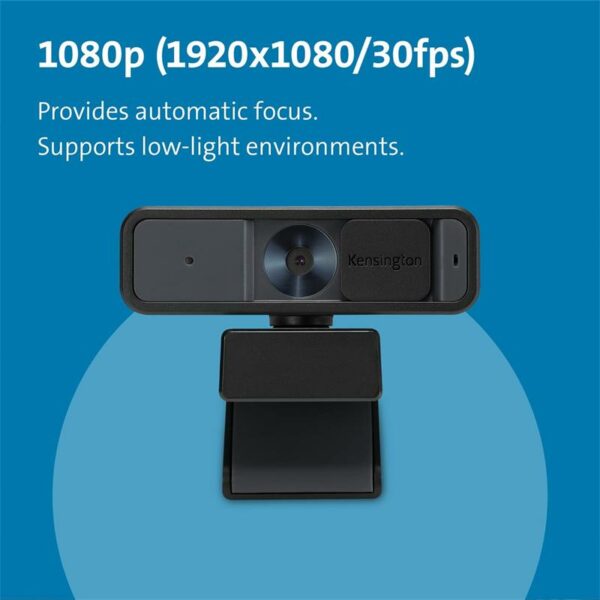 WEBCAM KENSINGTON W2000 FULL HD 1080P BLACK - Imagen 2