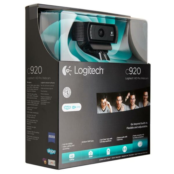 WEBCAM LOGITECH C920 FULL HD 15MP BLACK - Imagen 5