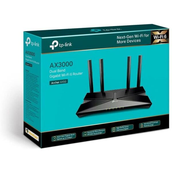 WIRELESS N ROUTER TP-LINK ARCHER AX50 WIFI 6 AX3000 - Imagen 7