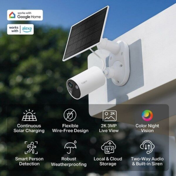 KIT TC82 TP-LINK CAMARA IP EXTERIOR + PANEL SOLAR POWERED - Imagen 3