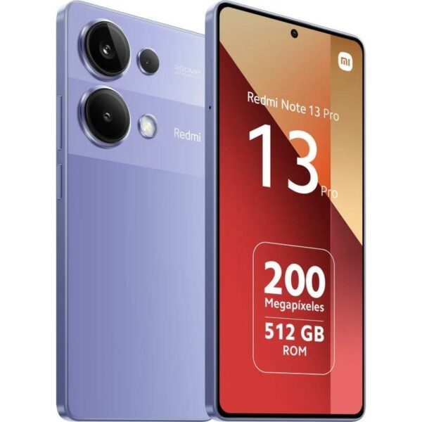 SMARTPHONE XIAOMI REDMI NOTE 13 PRO 6.67 12GB/512G/200MP/NFC/4G PURPLE - Imagen 2