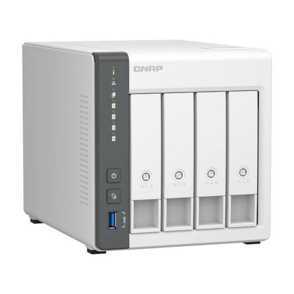 UNIDAD NAS QNAP TS-433-4G RJ45 4 BAHIAS WHITE - Imagen 2