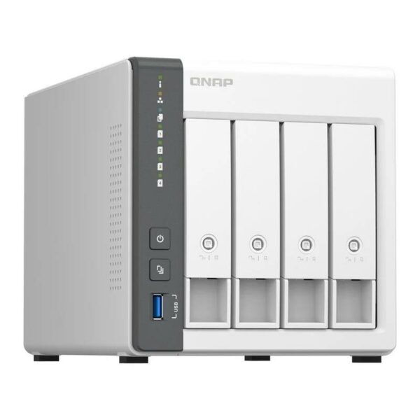 UNIDAD NAS QNAP TS-433-4G RJ45 4 BAHIAS WHITE - Imagen 3