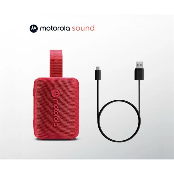 ALTAVOZ MOTOROLA ROKR 300 WIRELESS BLUETOOTH 5.3 IP67 RED - Imagen 5