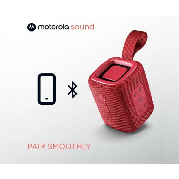 ALTAVOZ MOTOROLA ROKR 300 WIRELESS BLUETOOTH 5.3 IP67 RED - Imagen 7