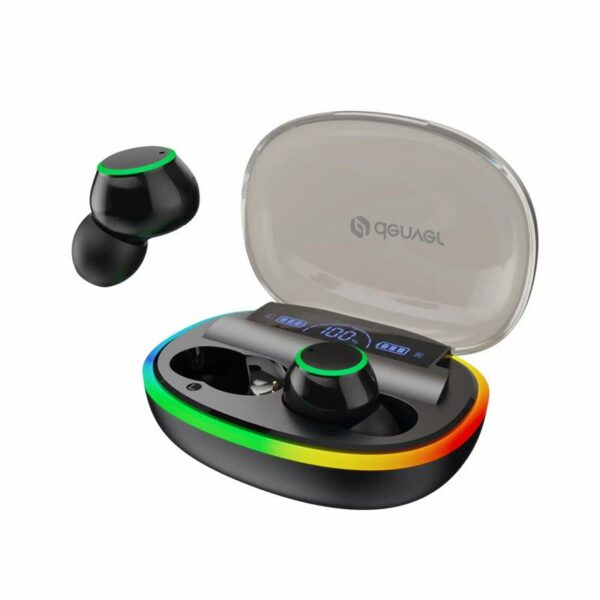 AURICULARES DENVER TWE-55B BLUETOOTH WIRELESS RGB BLACK - Imagen 4