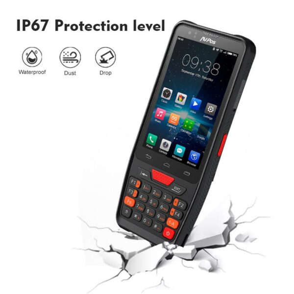 CAPTURADOR PDA AVPOS DC45 4 OCTA/4GB/64GB/WIFI/BT/NFC/2D/4G/KEYB ANDROID - Imagen 4