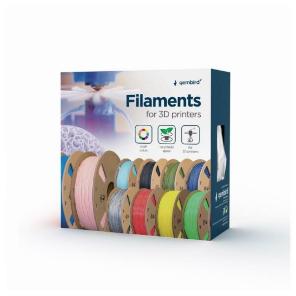 FILAMENTO GEMBIRD 1.75MM 1KG VERDE BRILLANTE IMPRESORA 3D - Imagen 3