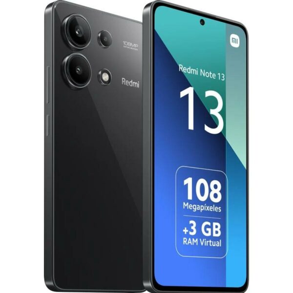 SMARTPHONE XIAOMI REDMI NOTE 13 6.67 FHD+ 6GB/128GB/108MP/NFC/4G BLACK - Imagen 2