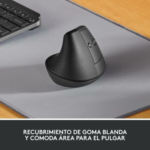 RATON LOGITECH LIFT VERTICAL WIRELESS ERGONOMIC 4000DPI 6 BOTONES BLACK - Imagen 6