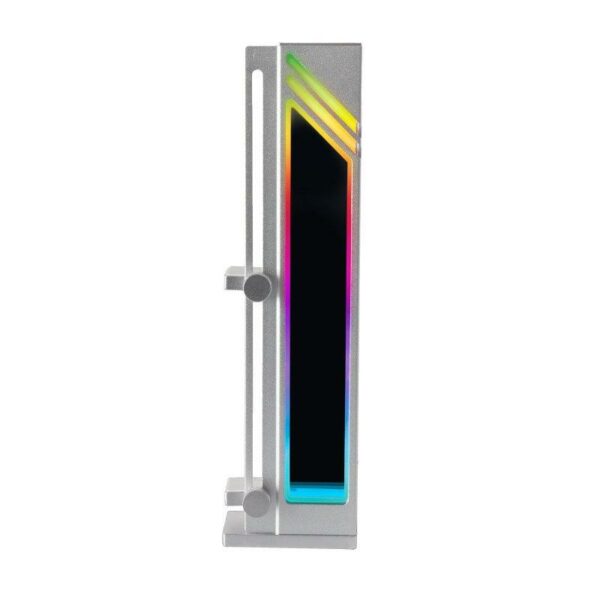 SOPORTE MARS GAMING PARA TARJETA DE VIDEO MAGNETICO RGB SILVER - Imagen 3