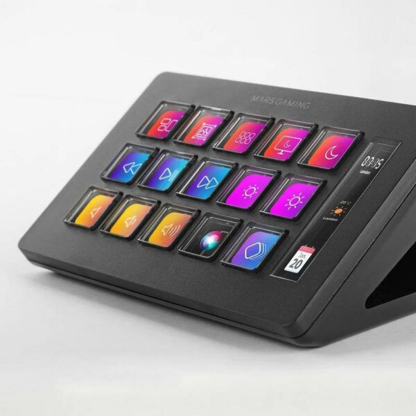 STREAM DECK MARS GAMING 15 TECLAS PERSONALIZABLES PANTALLA LCD BLACK - Imagen 2