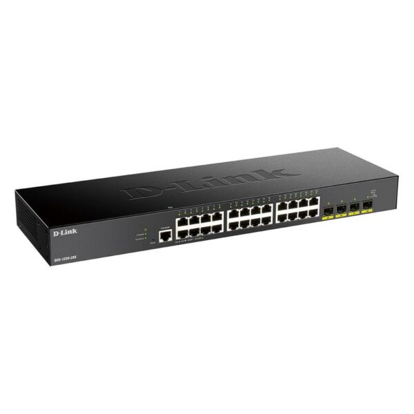 SWITCH D-LINK GIGABIT 28 PUERTOS DGS-1250-28XMP/E 24 POE +4 10G SFP+ - Imagen 2