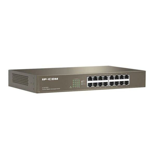 SWITCH IP-COM 16 PUERTOS GIGABIT G1016D METAL - Imagen 2