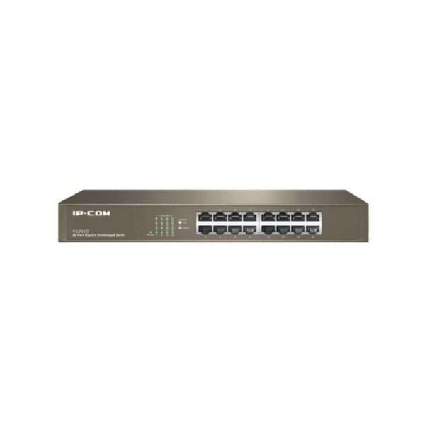 SWITCH IP-COM 16 PUERTOS GIGABIT G1016D METAL