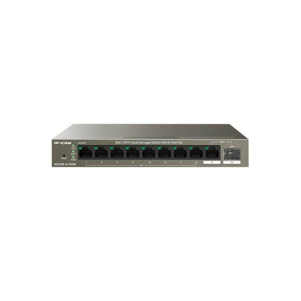 SWITCH IP-COM 9 PUERTOS 9GE+ 1SFP POE GESTIONABLE