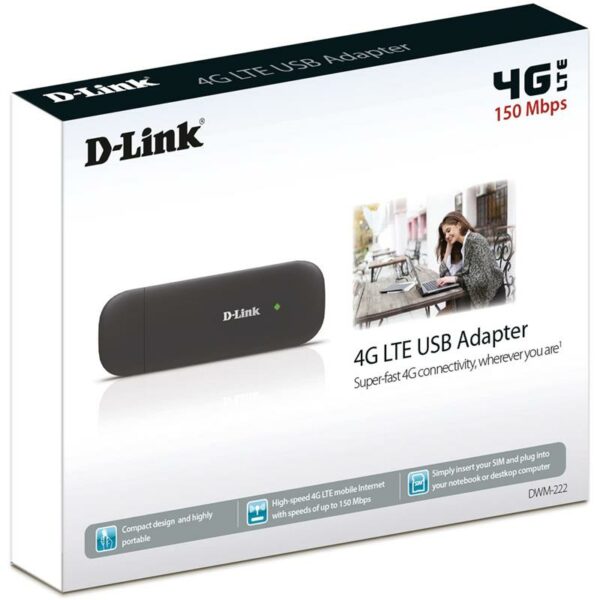 WIRELESS ROUTER PORTABLE D-LINK DWM-222 USB 4G LTE 150MBPS - Imagen 5