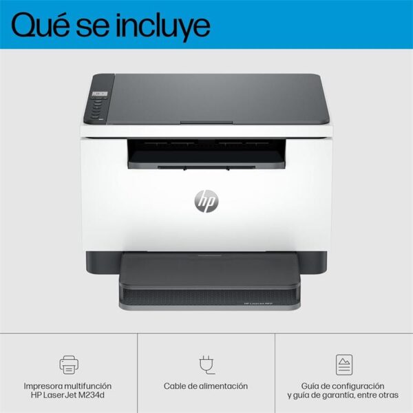 IMPRESORA MFP HP LASER MONOCROMO LASERJET M234D DUPLEX WHITE - Imagen 7